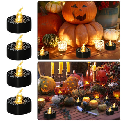 Halloween Electronic LED Candle Light, Color: Yellow Light Flash(Spider Web) - Halloween Decoration Lamps by buy2fix | Online Shopping UK | buy2fix