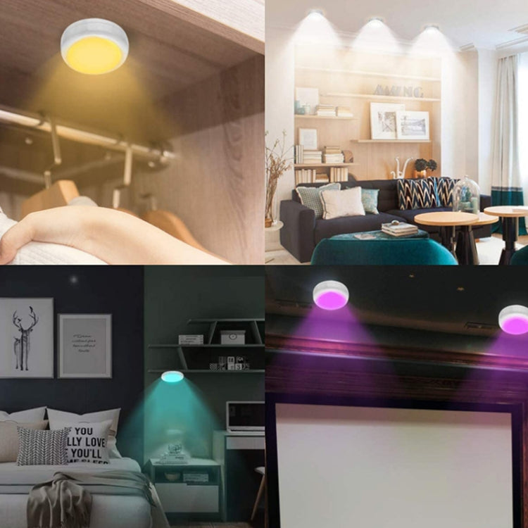 3 Lights 1 Remote Control 13-colour Night Light RGB Infrared Dimmable Cabinet Light - Novelty Lighting by buy2fix | Online Shopping UK | buy2fix