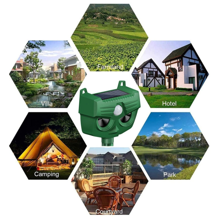 RC-543 Outdoor Solar Dog Repellent Infrared Ultrasonic Animal Bird Repellers - Outdoor Insect Repellent by buy2fix | Online Shopping UK | buy2fix