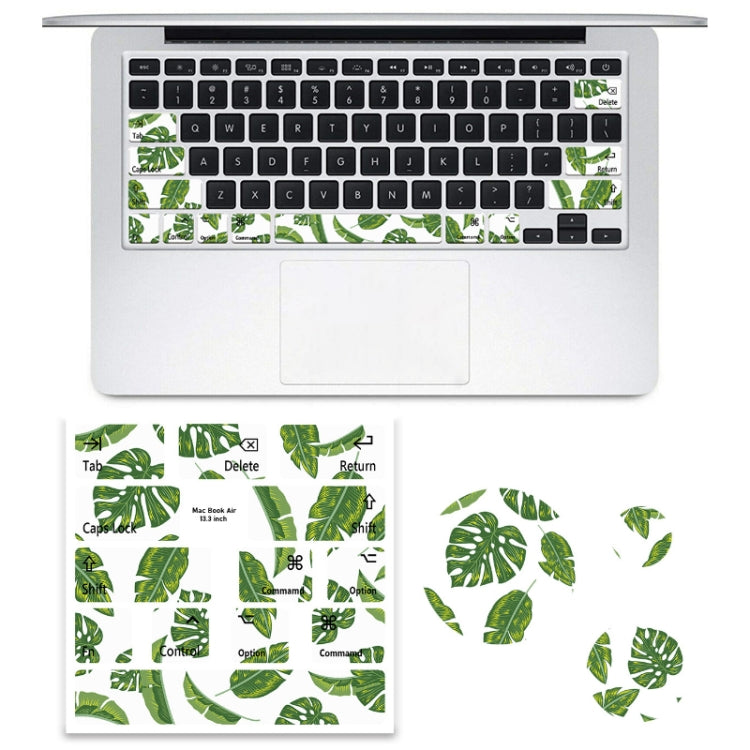 for Macbook Air 13.3 inch 5pcs Laptop Keyboard PVC Sticker(Leaves) - Keyboard Protector by buy2fix | Online Shopping UK | buy2fix