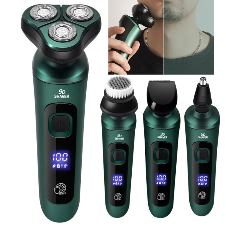 Standard Version Smart Electric Shaver LCD Digital Display Three-head USB Rechargeable Floating Razor - Electric Shavers by buy2fix | Online Shopping UK | buy2fix