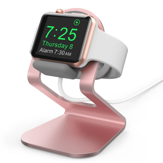 AhaStyle ST03 For Apple Watch Series Aluminum Alloy Stand Base(Rose Gold) - Charger / Holder by AhaStyle | Online Shopping UK | buy2fix