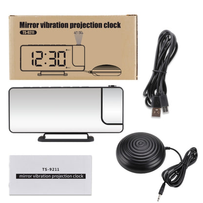 Mirror Projection Clock 2 Groups Alarm Mode with Vibrator(TS-9211) - Alarm Clocks by buy2fix | Online Shopping UK | buy2fix