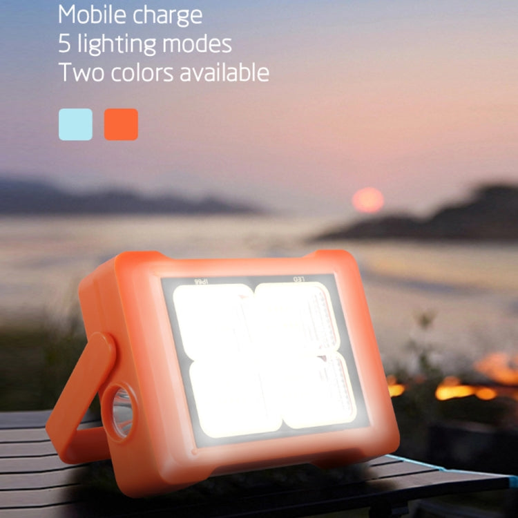 Solar Flood Light Portable Flashlight Emergency Work Light(Orange) - Floodlights by buy2fix | Online Shopping UK | buy2fix