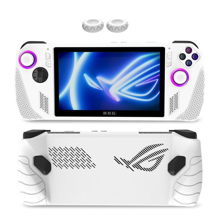 For ASUS Rog Ally Gaming Console Multicolor Silicone Case With 2 Button Caps(White) - Accessories by buy2fix | Online Shopping UK | buy2fix