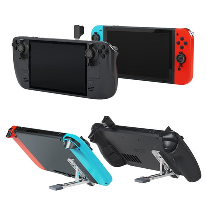 JYS JYS-SD015 8pcs/set Raptor Protective Kit With Bracket For Switch / Switch OLED / Switch Lite / Steam Deck(Black) - Cases by JYS | Online Shopping UK | buy2fix