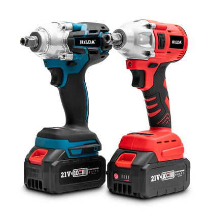HILDA Motorized Wrenches Lithium Repair Parts With 22mm Socket, US Plug, Model: Blue With 2 Battery+1 Charger(3000mAh) - Screws by HILDA | Online Shopping UK | buy2fix