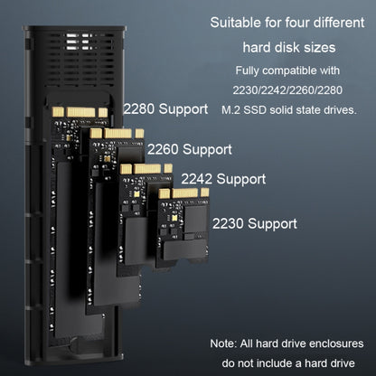 Blueendless 2810 Single SATA Protocol Wiring 2-in-1 M.2 Mobile Hard Disk Case SSD External Solid Hard Drive Enclosure Box - HDD Enclosure by Blueendless | Online Shopping UK | buy2fix