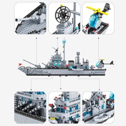 LELE BROTHER Children Small Pellet Intelligent Assembly Toy Building Blocks, Style: 112 Destroyer - Building Blocks by LELE BROTHER | Online Shopping UK | buy2fix