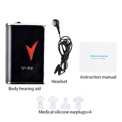V99 Box Sound Amplifier Aid Hearing Aid Earphone - Hearing Aids by buy2fix | Online Shopping UK | buy2fix
