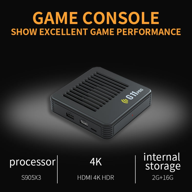 G11 PRO Game Machine TV Box Dual System HDMI HD 4K Retro Arcade, Style: 256G+Charging Handle - Pocket Console by buy2fix | Online Shopping UK | buy2fix