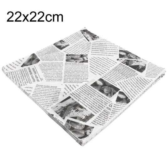 500sheets /Pack Deli Greaseproof Paper Baking Wrapping Paper Food Basket Liners Paper 22 x 22cm White - Retail Packaging by buy2fix | Online Shopping UK | buy2fix