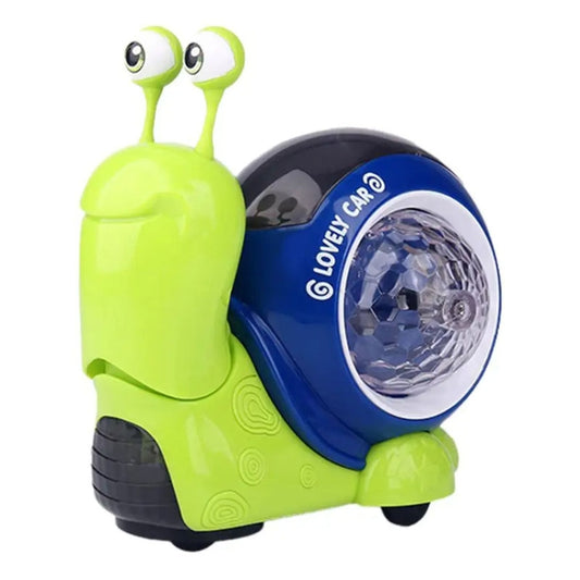Children Electrical Crawling Snail Toys Sound And Light Projection Snail Fun Toys(Green) - Electronic Pets by buy2fix | Online Shopping UK | buy2fix