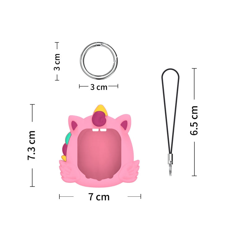 For Tamagotchi Uni (2023) Pet Game Console Silicone Protective Case(Pink Unicorn) - Accessories by buy2fix | Online Shopping UK | buy2fix