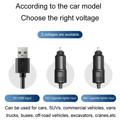 SUITU Car Foldable Cooling Fan Automobile Summer Temperature Reduction Fan, Model: Single 24V Cigarette Lighter Energized - Heating & Fans by SUITU | Online Shopping UK | buy2fix