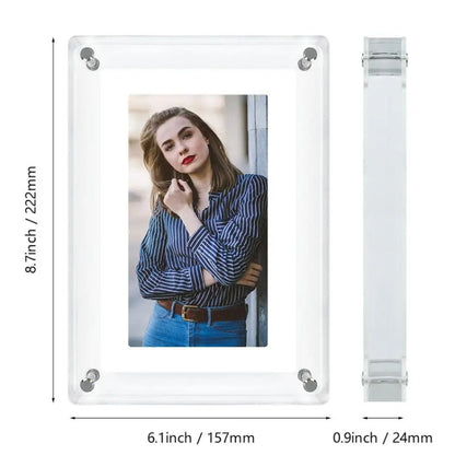 7 Inch Acrylic HD Digital Photo Frame Desktop Smart Motion Video Player Ornament(EU Plug) - 1.5-7.0 inch by buy2fix | Online Shopping UK | buy2fix