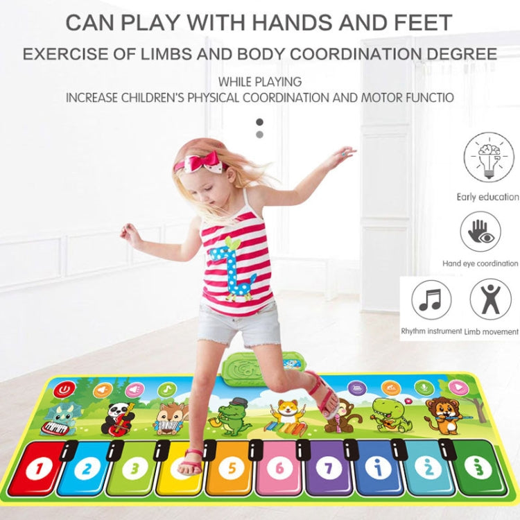 110x36cm Children Piano Mat Footsteps Music Dancing Blanket Parent-Child Multifunctional Game Blanket - Music Toys by buy2fix | Online Shopping UK | buy2fix