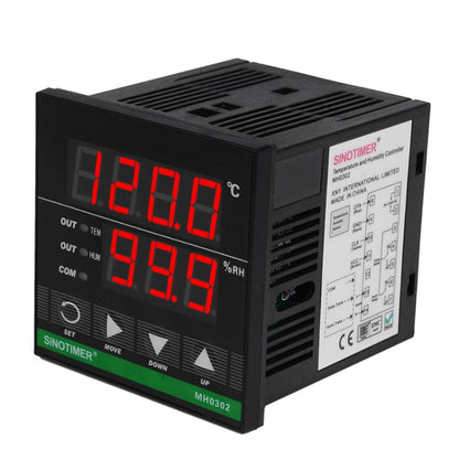 SINOTIMER MH0302 Intelligent High Precision Temperature Humidity Controller Digital Display Temperature and Humidity Meter - Thermostat & Thermometer by SINOTIMER | Online Shopping UK | buy2fix