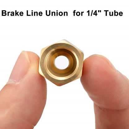 Replacement Brass Brake Line Accessories, Size: 3/8-24 Thread 3/16 Tube - Brake System by buy2fix | Online Shopping UK | buy2fix
