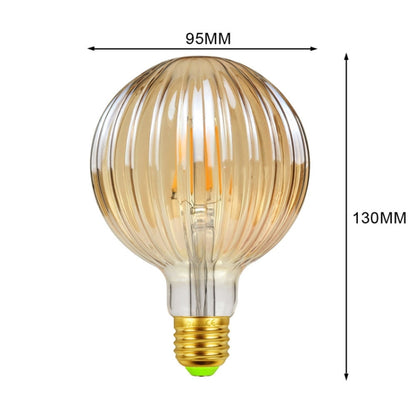 E27 Screw Port LED Vintage Light Shaped Decorative Illumination Bulb, Style: G95 Watermelon Gold(110V 4W 2700K) - LED Blubs & Tubes by buy2fix | Online Shopping UK | buy2fix