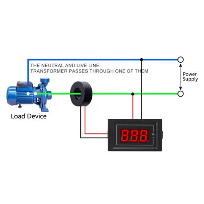 SINOTIMER D85-5035A Small Single Phase AC Digital Ammeter With Transformer - Current & Voltage Tester by SINOTIMER | Online Shopping UK | buy2fix