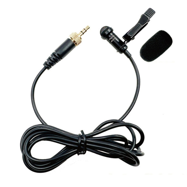 3.5mm Straight Internal Thread Plug Wireless Transmitting Lavalier Microphone, Length: 1.5m(Sponge Cover) - Microphone by buy2fix | Online Shopping UK | buy2fix