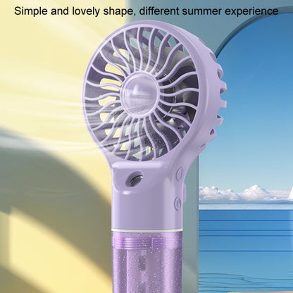 USB Rechargeable Handheld Misting Fan Portable Hydration Electrical Fan(Purple) - Electric Fans by buy2fix | Online Shopping UK | buy2fix