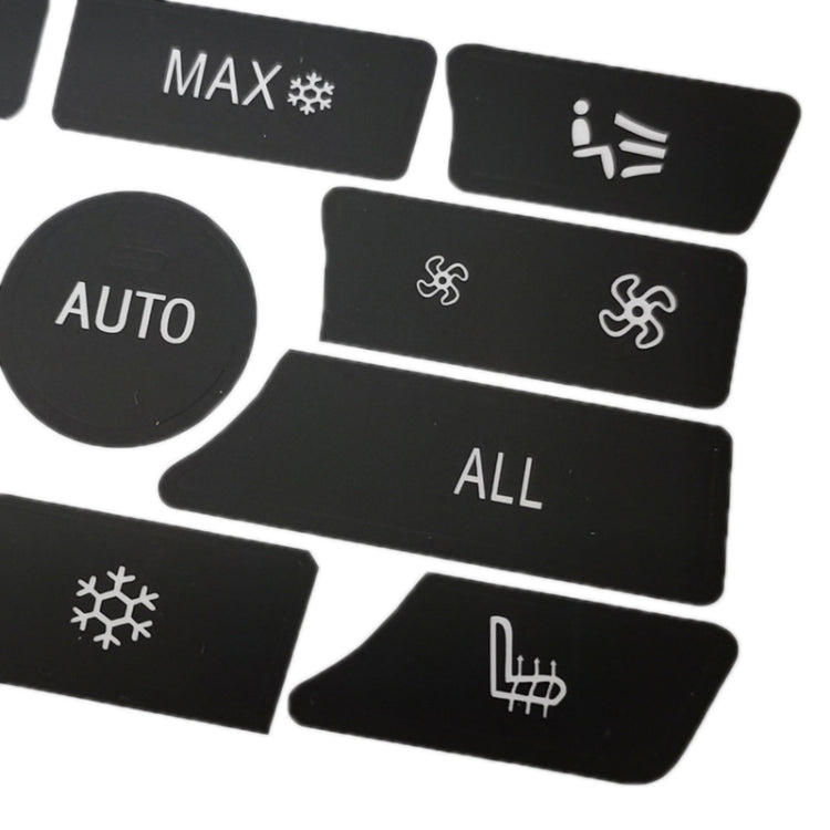 For BMW 5 Series/7 Series/X5/C6/F10/F01/F15 Air Conditioning Button Repair Sticker, Style: A 13pcs No OFF - Decorative Sticker by buy2fix | Online Shopping UK | buy2fix