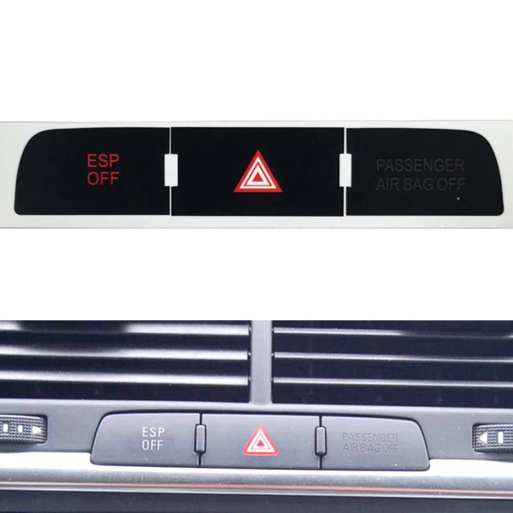 For Audi Q7 Emergency/Double Flash Button Repair Sticker - Decorative Sticker by buy2fix | Online Shopping UK | buy2fix