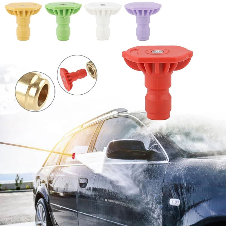 High-pressure Car Washer Nozzle Fan-shaped 1/4 Quick Plug Connector Water Rifle Parts, Specification: 15 Degree (1.1 Nozzle) - Car Washer & Accessories by buy2fix | Online Shopping UK | buy2fix