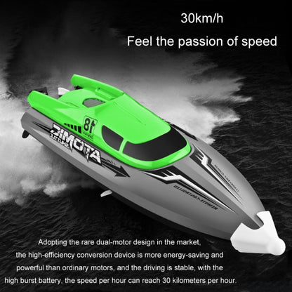 EB02 2.4G Wireless RC Boat Circulating Water-Cooled High-Speed Speedboat Racing Boat Model Toy(Green) - RC Boats by buy2fix | Online Shopping UK | buy2fix