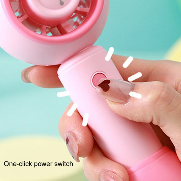 USB Handheld Fan Mini Portable Desktop Cute Cartoon Fan(Pink Pig) - Electric Fans by buy2fix | Online Shopping UK | buy2fix