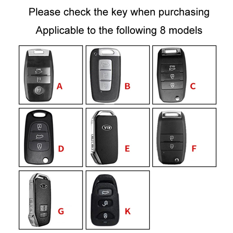 For Kia Car Key Cover Multifunctional Keychain Anti-lost Number Plate, Style: B - Car Key Cases by buy2fix | Online Shopping UK | buy2fix