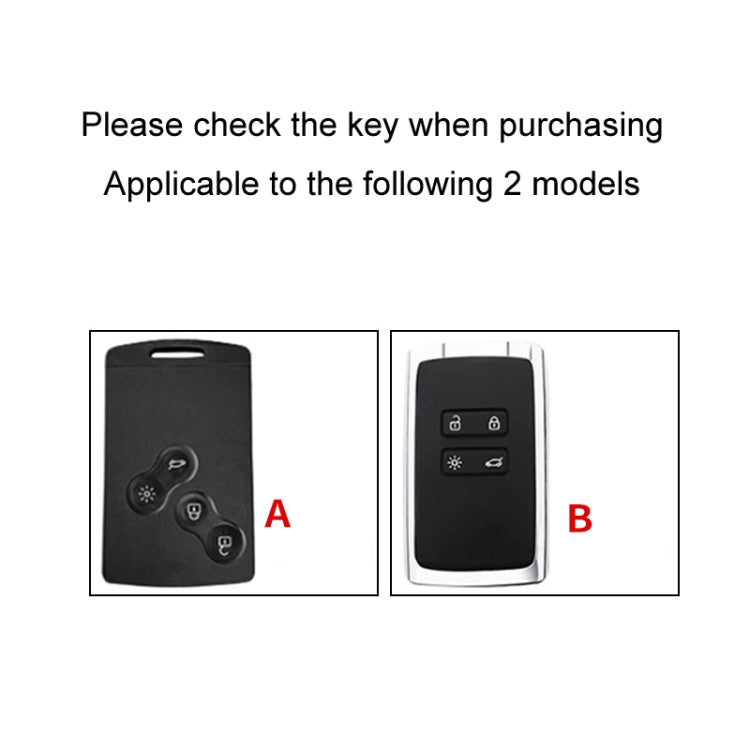 For Renault Car Key Cover Multifunctional Keychain Anti-lost Number Plate(B) - Car Key Cases by buy2fix | Online Shopping UK | buy2fix