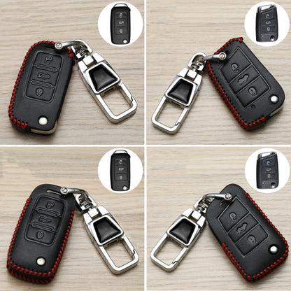 For Volkswagen Jetta Car Key Cover Multifunctional Keychain Anti-lost Number Plate(B) - Car Key Cases by buy2fix | Online Shopping UK | buy2fix