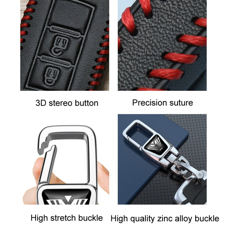 For Great Wall Haval Car Key Cover Multifunctional Keychain Anti-Lost Number Plate, Style: A - Car Key Cases by buy2fix | Online Shopping UK | buy2fix