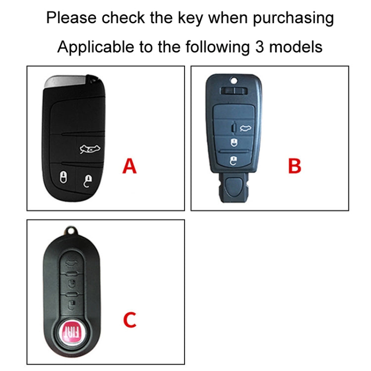 For Fiat Car Key Cover Multifunctional Keychain Anti-Lost Number Plate(A) - Car Key Cases by buy2fix | Online Shopping UK | buy2fix