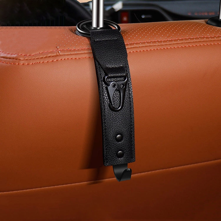 Car Seat Back Multifunctional Storage Metal Hook(Black) - Auto Fastener & Clips by buy2fix | Online Shopping UK | buy2fix