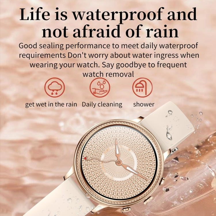 V60 1.39 Inch Health Monitoring Multifunctional Waterproof Bluetooth Call Smart Watch, Color: Gold - Smart Watches by buy2fix | Online Shopping UK | buy2fix