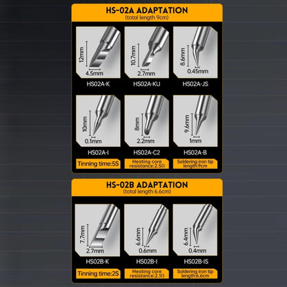 FNIRSI Portable Constant Temperature Soldering Iron Set, Model: HS-02A Standard 6 Head - Soldering Iron Set by FNIRSI | Online Shopping UK | buy2fix