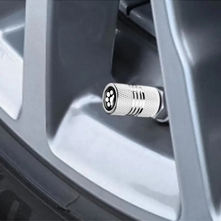 4pcs /Set Bear Claw Car Tire Modification Valve Protective Cap(Silver) - Tire Valve Caps by buy2fix | Online Shopping UK | buy2fix
