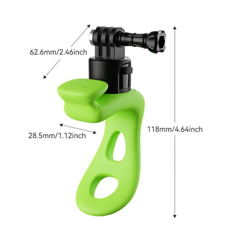 TELESIN TLQ-005 Elastic Quick Release Stand Multi-functional Fixed Silicone Strap Accessories(Green) - Holder by TELESIN | Online Shopping UK | buy2fix