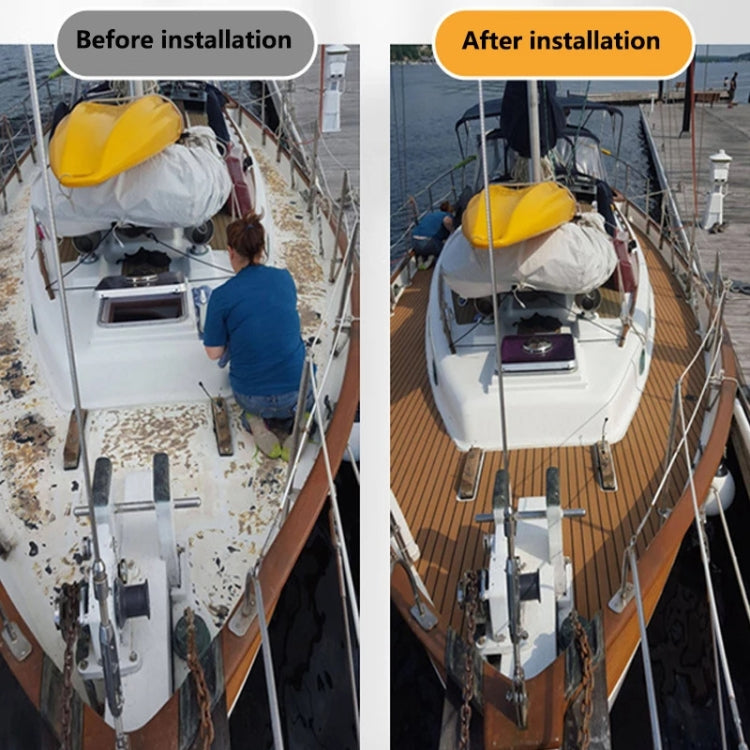 240x90x0.6cm Yacht RV Modification Imitation Teak Floor EVA Anti-slip Mat - Floor Mats by buy2fix | Online Shopping UK | buy2fix
