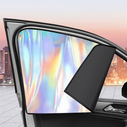 Colorful Titanium Silver Magnetic Car Sun Protection Sunshade Curtain(Driver Seat) - Window Foils & Solar Protection by buy2fix | Online Shopping UK | buy2fix