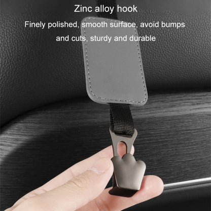 Car Seat Hook Multi-function Leather Seatback Hanger Car Interior Supplies(Brown) - Stowing Tidying by buy2fix | Online Shopping UK | buy2fix