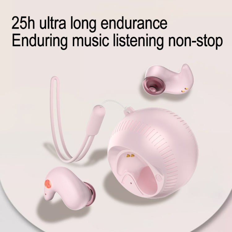 In-Ear Small Coconut Ball Stereo Bluetooth Earphones With Charging Compartment(Pink) - Bluetooth Earphone by buy2fix | Online Shopping UK | buy2fix