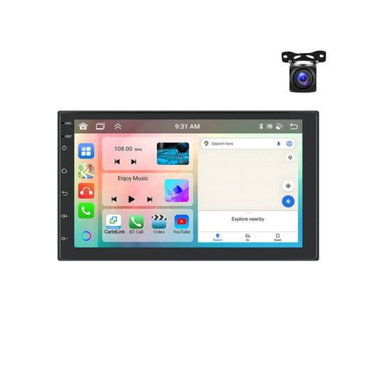 9inch Android 13.0 Dual Butt Universal Wireless Carplay Car Navigation Center Control All-In-One Monitor(Standard+AHD Camera) - Car MP3 & MP4 & MP5 by buy2fix | Online Shopping UK | buy2fix