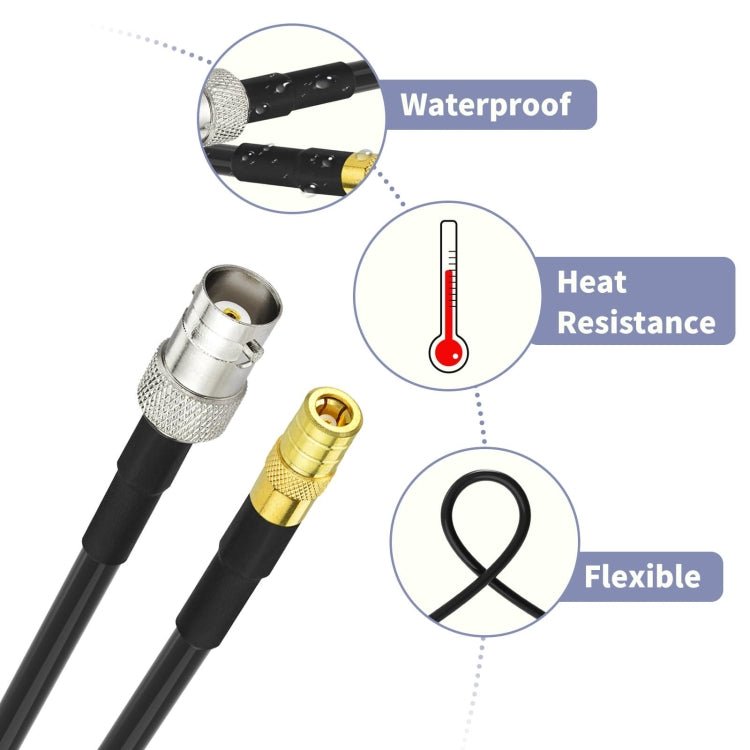 30cm BNC Female To SMB Male RG174 Coaxial Cable - Connectors by buy2fix | Online Shopping UK | buy2fix