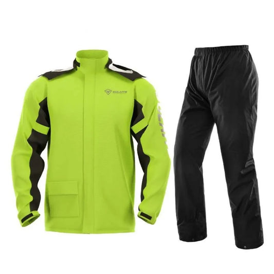 SULAITE Outdoor Motorcycle Riding Full Body Split Raincoat Suit, Size: L(Green) - Raincoat by SULAITE | Online Shopping UK | buy2fix