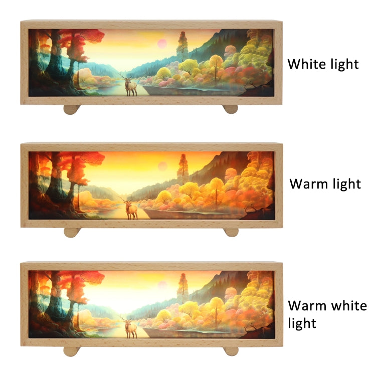 Bluetooth Music Wooden Acrylic Atmosphere Lightbox Decoration Painting Night Light - Night Lights by buy2fix | Online Shopping UK | buy2fix